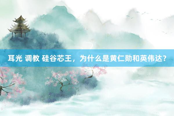 耳光 调教 硅谷芯王，为什么是黄仁勋和英伟达？