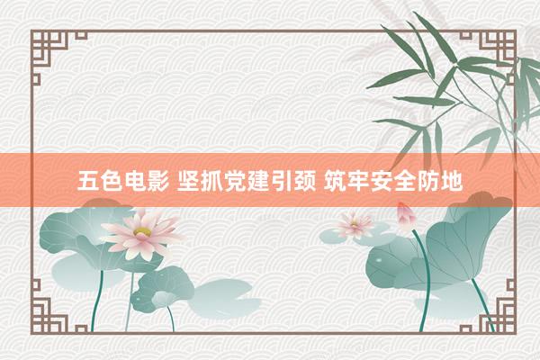 五色电影 坚抓党建引颈 筑牢安全防地