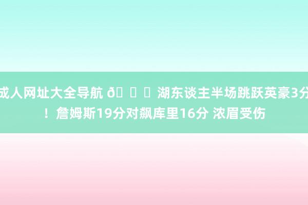 成人网址大全导航 🎄湖东谈主半场跳跃英豪3分！詹姆斯19分对飙库里16分 浓眉受伤
