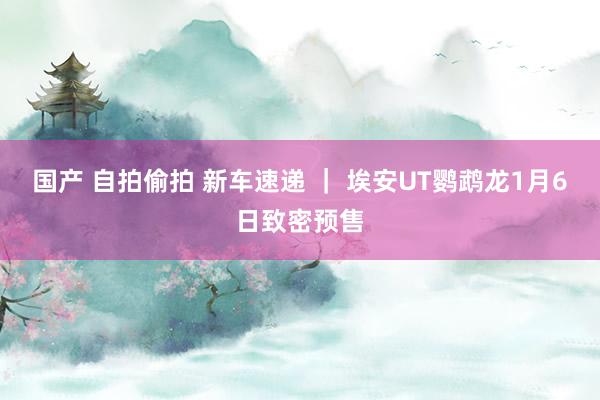 国产 自拍偷拍 新车速递 ｜ 埃安UT鹦鹉龙1月6日致密预售