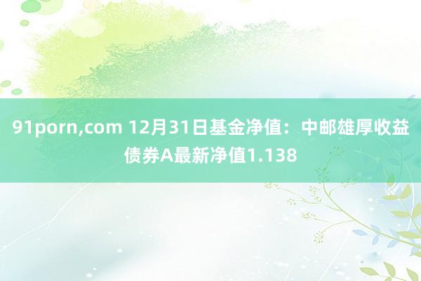91porn,com 12月31日基金净值：中邮雄厚收益债券A最新净值1.138