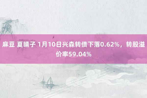 麻豆 夏晴子 1月10日兴森转债下落0.62%，转股溢价率59.04%