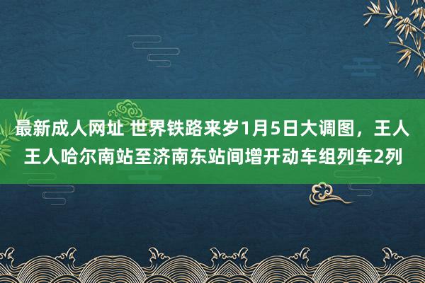 最新成人网址 世界铁路来岁1月5日大调图，王人王人哈尔南站至济南东站间增开动车组列车2列