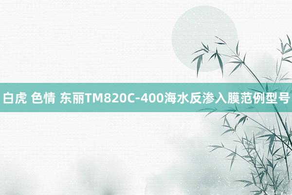 白虎 色情 东丽TM820C-400海水反渗入膜范例型号